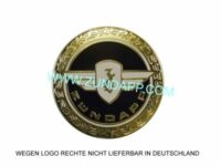 Tank embleem, zwart, rond