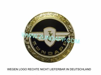 Tank embleem, zwart, rond