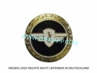 Tank embleem   zwart   rond