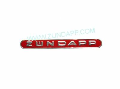 Tankembleem rood aluminium Zundapp - Image 2