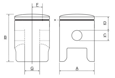 Zuiger 46mm Mahle blokveer - Image 2