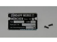 Frame typeplaatje 197.. met klinknagels