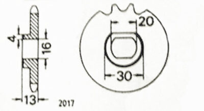 Voortandwiel Zundapp KS80 - Image 3