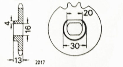 Voortandwiel Zundapp KS80 - Image 3