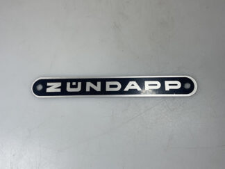 Buddyseat embleem Zundapp aluminium zwart Zundapp 433-23.141