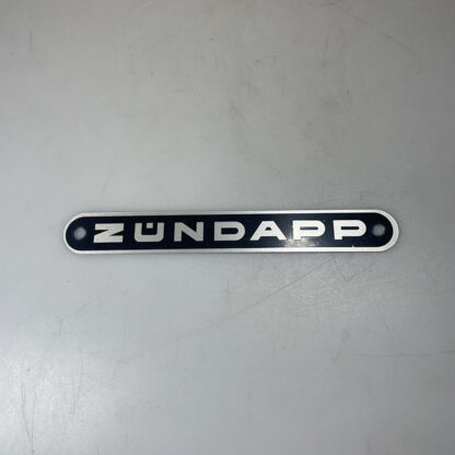 Buddyseat embleem Zundapp aluminium zwart Zundapp 433-23.141