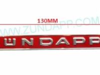 Tankembleem rood aluminium Zundapp