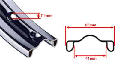 Velg chroom 1.60×19 60mm - Image 3