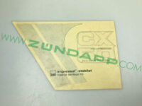 Transfer zijdeksel, links blauw CX50