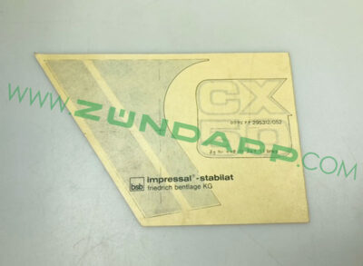 Transfer zijdeksel, links blauw CX50
