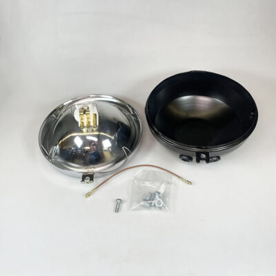 Koplampunit Guia zwart chroom rond 145mm - Image 2