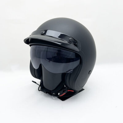 LS2 Retro helm mat zwart - Afbeelding 3